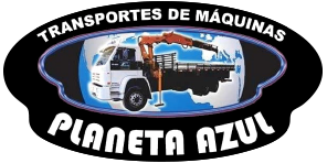 Logotipo Transportes de Máquinas Planeta Azul